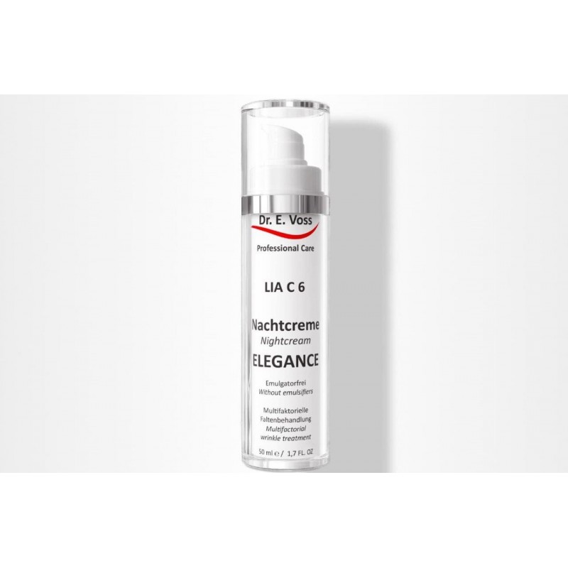 LIA C 6® NIGHT CREAM ELEGANCE - NOČNA KREMA ZA NORMALNO IN MEŠANO KOŽO